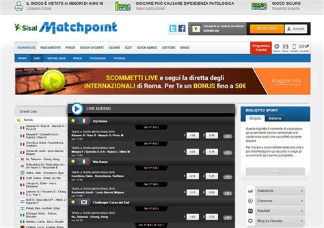 sisal matchpoint scommebe online